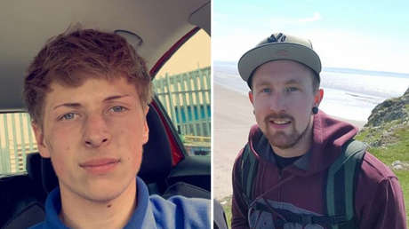 Un turista fotografía a dos amigos en un acantilado justo antes de que mueran al caer abrazados nueve metros