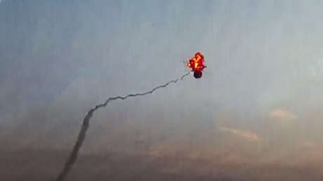 Publican el video del derribo de un helicóptero azerbaiyano en Nagorno Karabaj