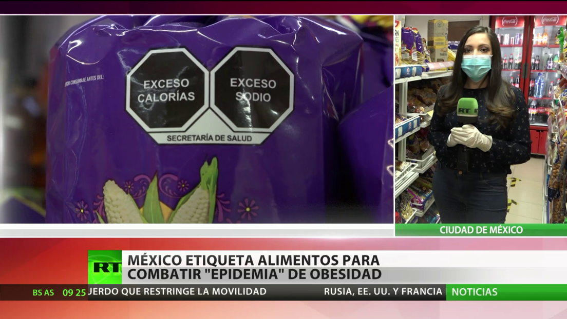México etiqueta alimentos para combatir una 'epidemia' de obesidad