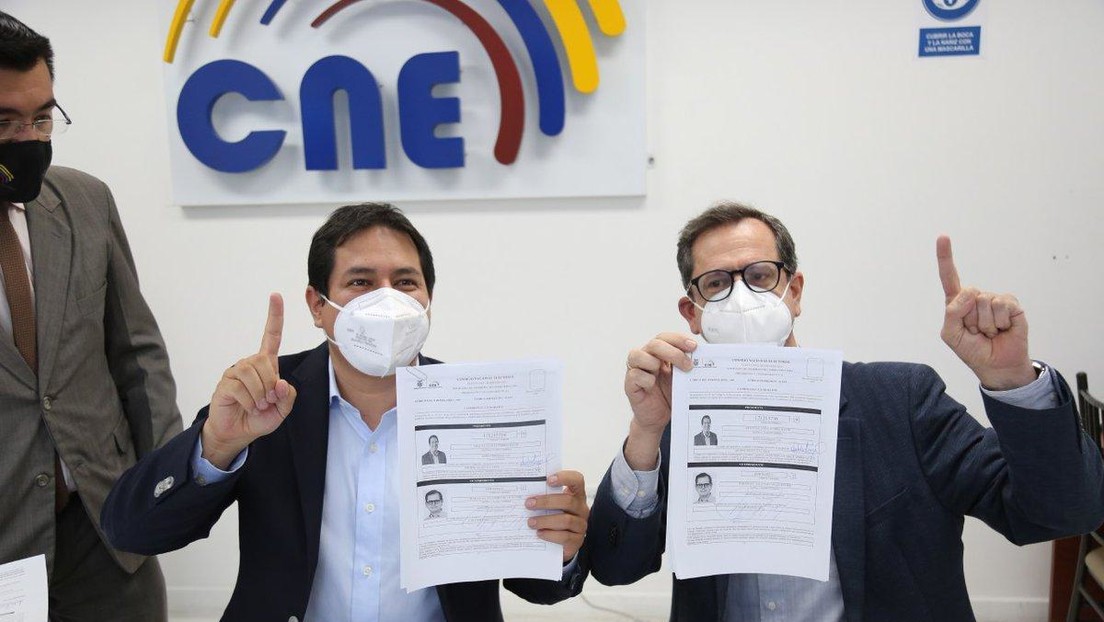 Oficializan en Ecuador la inscripción del binomio Arauz-Rabascall, que competirá por el correísmo en las elecciones de 2021