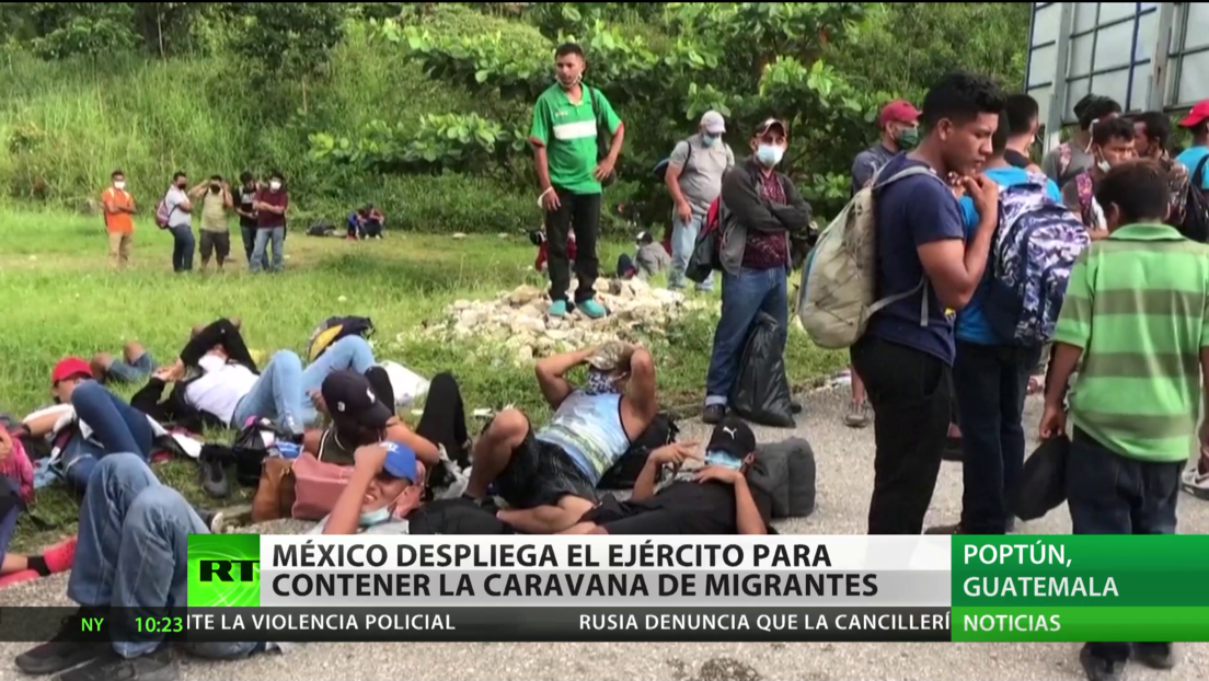 México despliega el Ejército para contener la caravana de migrantes hondureños
