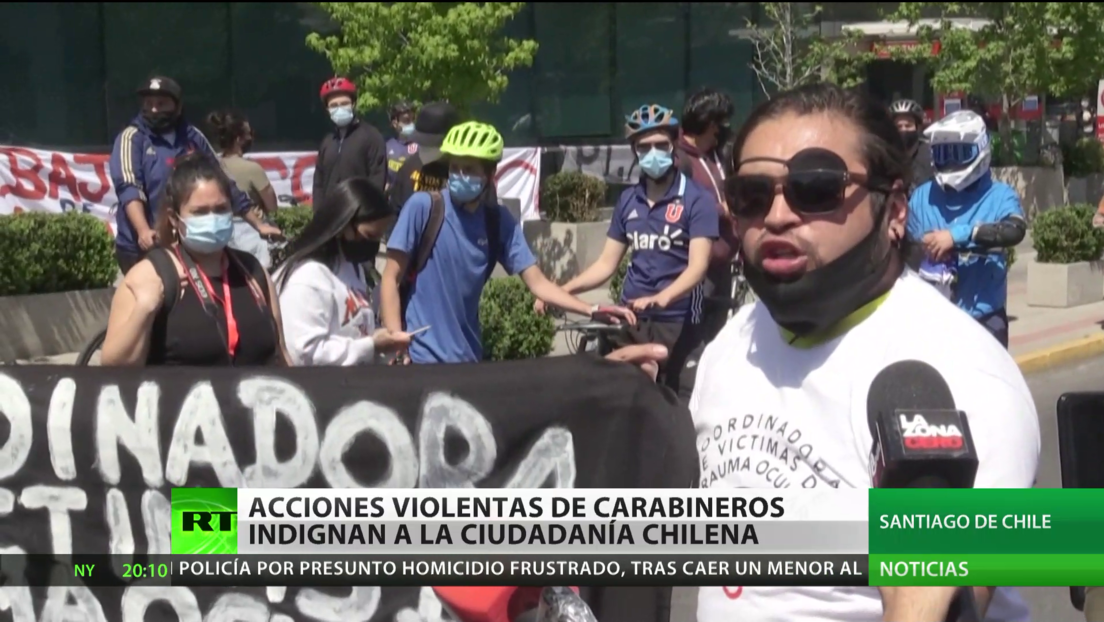Acciones violentas de carabineros indignan a la ciudadanía de Chile