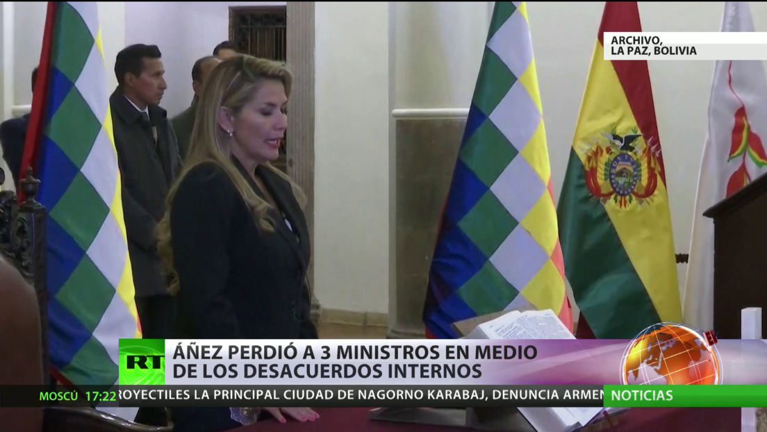 Bolivia: Áñez pierde a tres de sus ministros en medio de desacuerdos internos