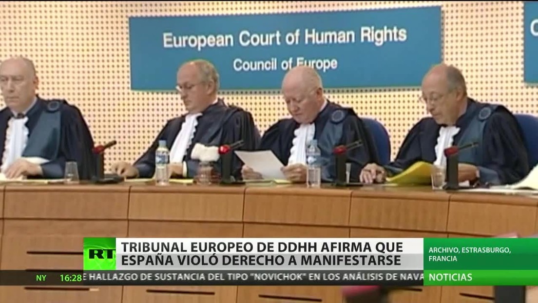 El Tribunal Europeo de DD. HH. afirma que España violó el derecho a manifestarse