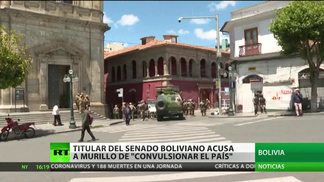 Titular del Senado boliviano acusa a Murillo de "convulsionar el país"
