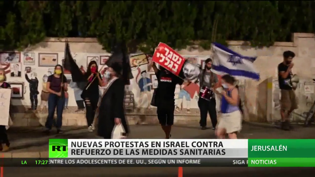Nuevas protestas en Israel contra el refuerzo de las medidas sanitarias