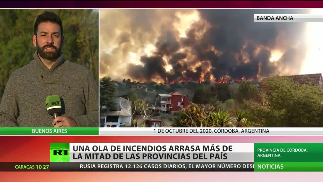 Argentina: Una ola de incendios arrasa más de la mitad de las provincias