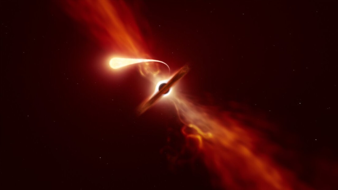 "Muerte por espaguetificación": astrónomos detectan cómo un agujero negro supermasivo 'devora' una estrella