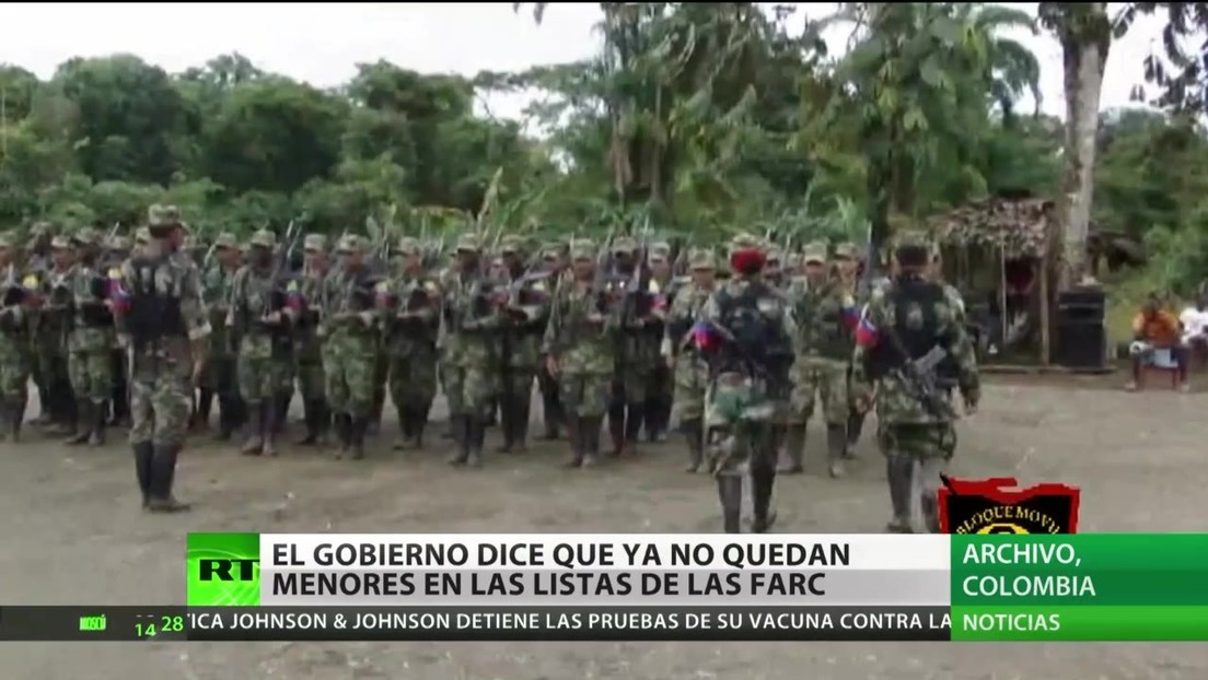 Colombia: El Gobierno sostiene que ya no quedan menores en las listas de las FARC