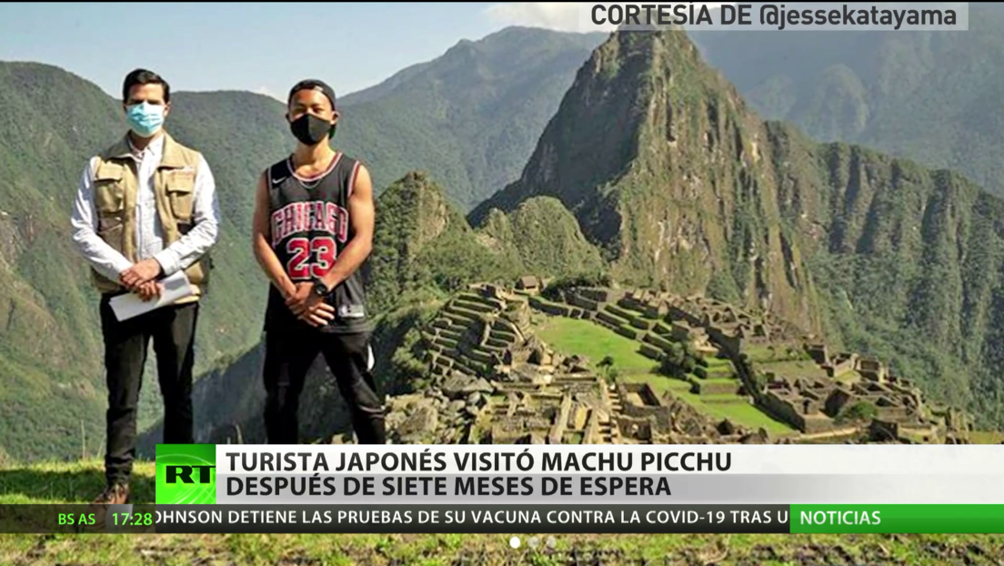 Turista japonés visita Machu Picchu después de siete meses de espera