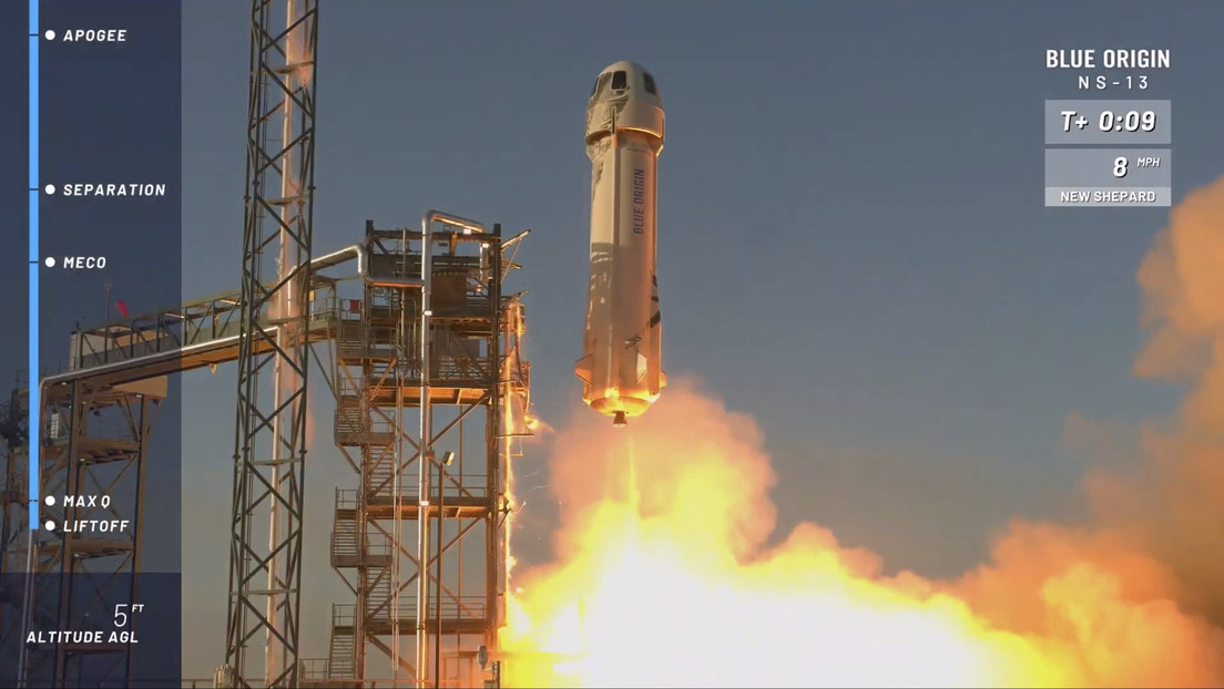 VIDEO: El cohete reutilizable del dueño de Amazon simula con éxito un 'alunizaje' con tecnología de la NASA