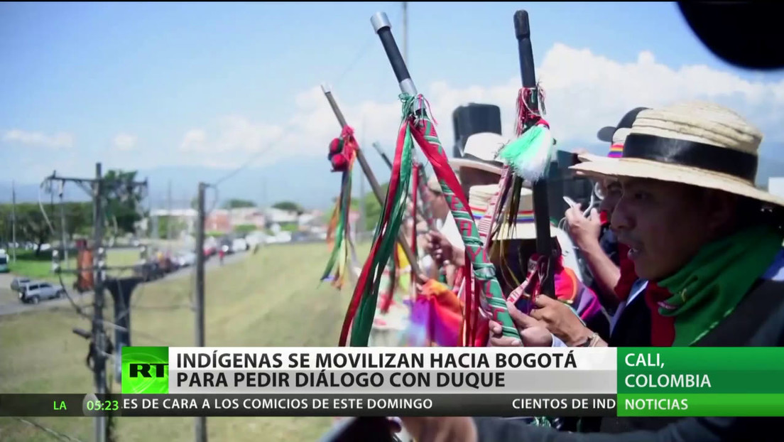 Colombia: Indígenas marchan hacia Bogotá para pedir un debate con Duque