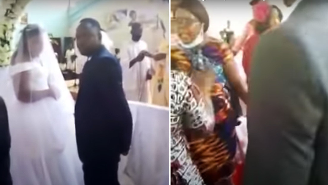 VIDEO: Una mujer irrumpe en una boda diciendo que es la esposa del novio