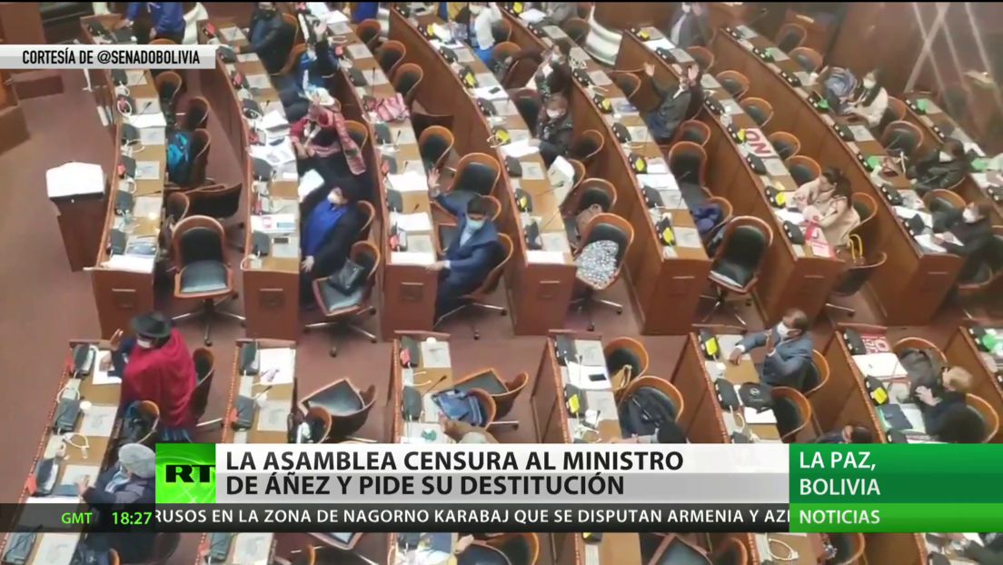 La Asamblea de Bolivia censura al ministro de Ánez y pide su destitución