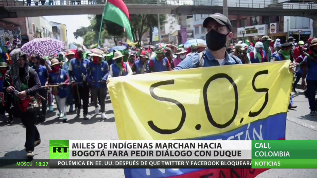 Colombia: Miles de indígenas marchan hacia Bogotá para pedir diálogo con Iván Duque