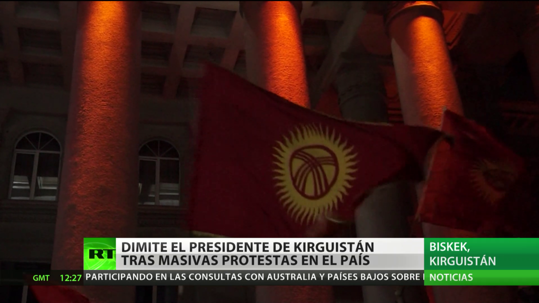 Dimite el presidente de Kirguistán tras masivas protestas en el país