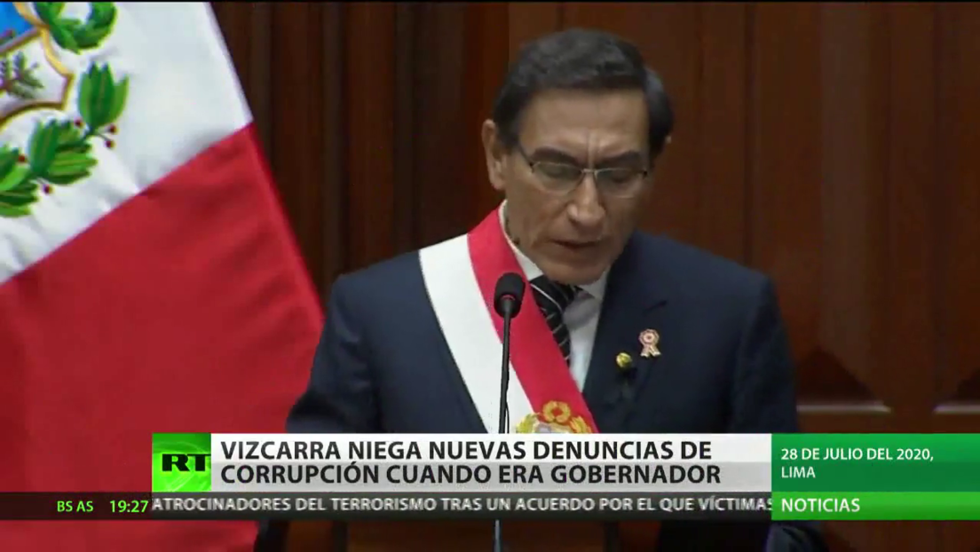 El presidente de Perú, Martín Vizcarra, niega nuevas denuncias de corrupción de cuando era gobernador