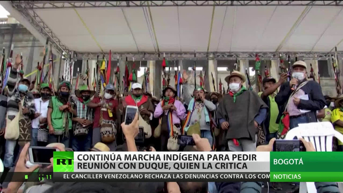 Colombia: Continúa la marcha indígena para pedir diálogo con Duque, quien le dedica críticas