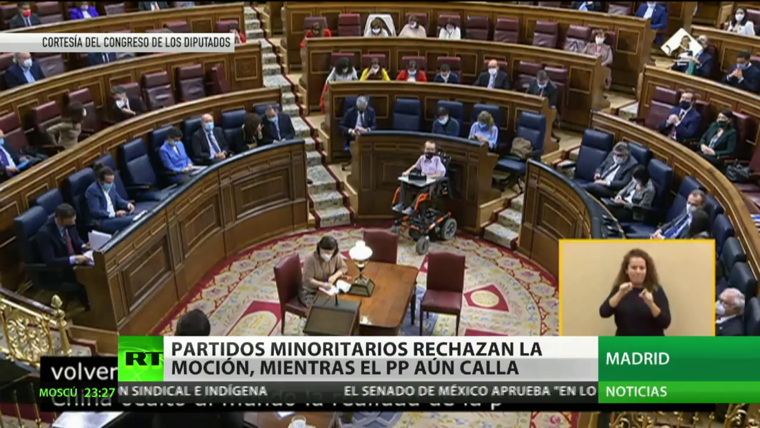Partidos minoritarios rechazan la moción de censura contra Sánchez y su Gobierno, mientras el Partido Popular aún calla