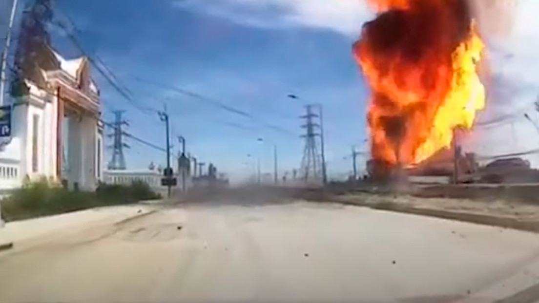 VIDEO: Al menos tres muertos y más de 50 heridos tras la explosión de un gasoducto en Tailandia
