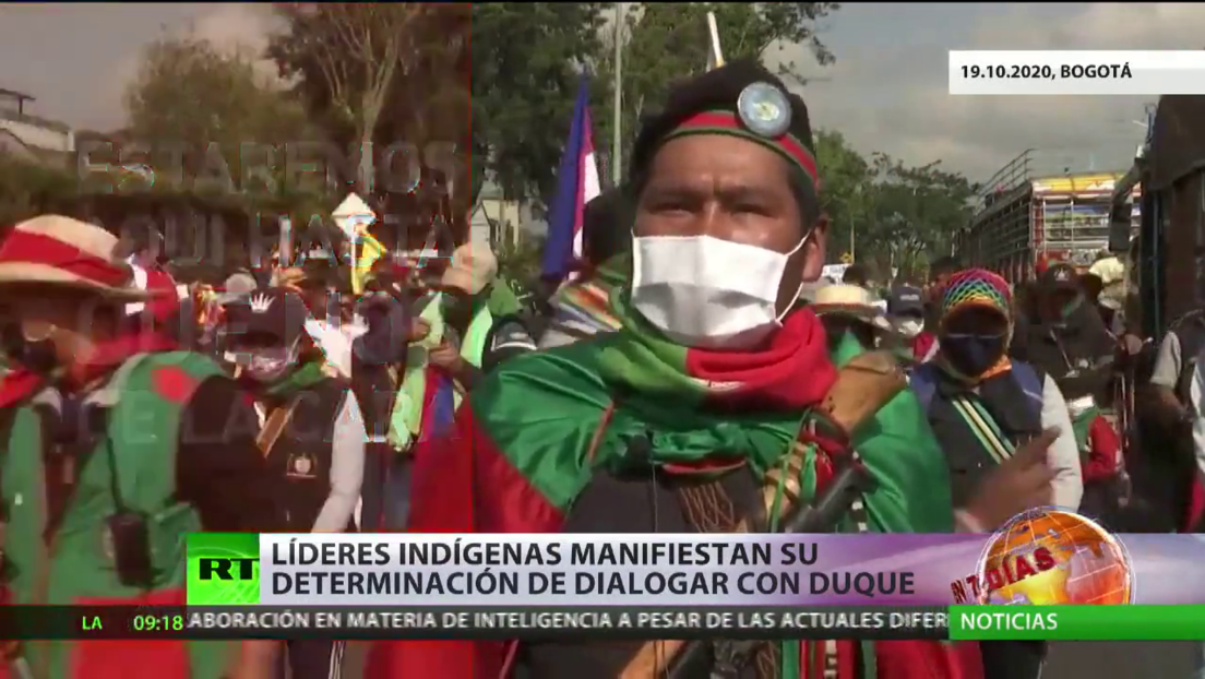 Líderes indígenas en Colombia manifiestan su determinación de dialogar con Duque