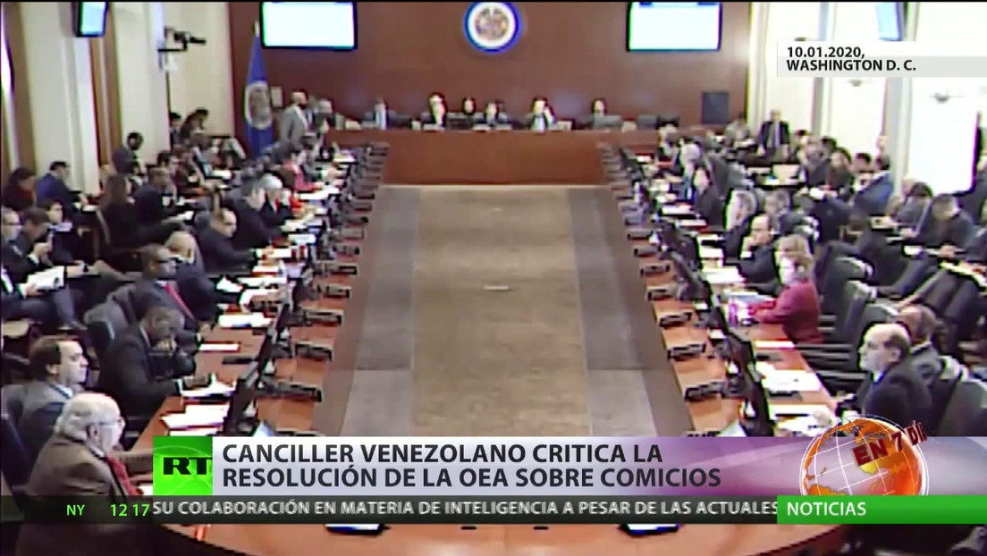 El canciller venezolano critica la resolución de la OEA sobre los comicios