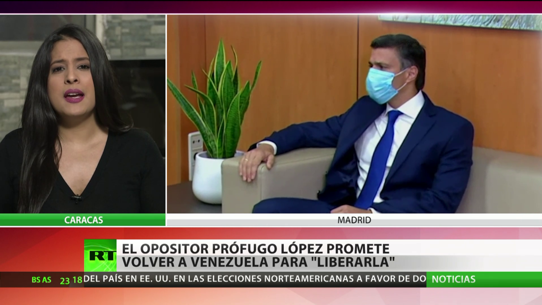 El opositor Leopoldo López promete volver a Venezuela para "liberarla"