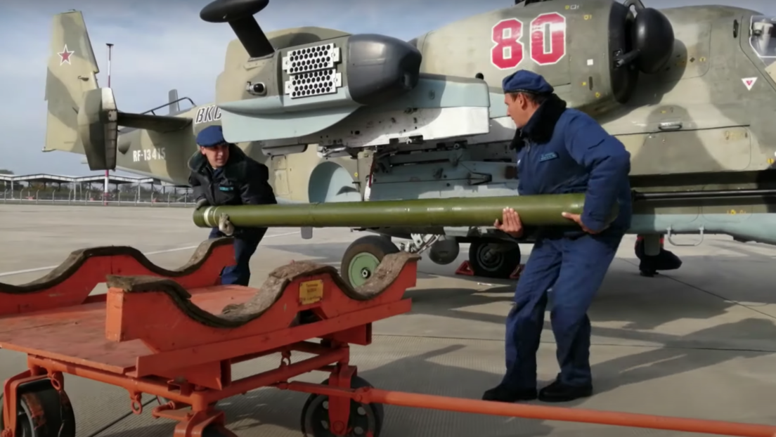 VIDEO: Graban el primer lanzamiento de un misil antitanque ruso Vijr desde un helicóptero de ataque Ka-52