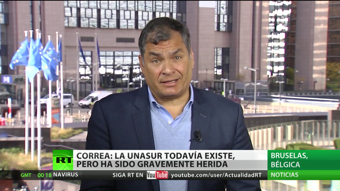 Rafael Correa: La UNASUR todavía existe, pero "ha sido gravemente herida"