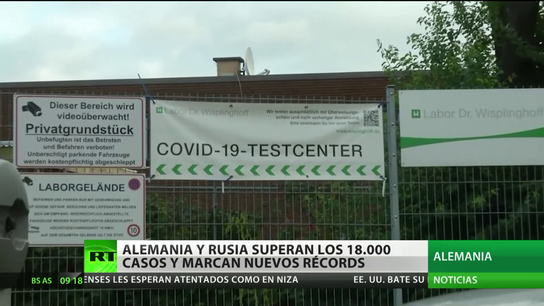 Alemania y Rusia superan los 18.000 casos diarios de coronavirus y marcan nuevos récords