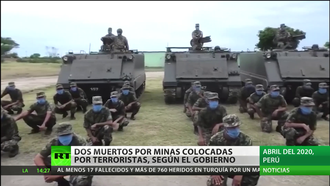 Perú: Minas colocadas por terroristas matan a dos militares y hieren a cinco