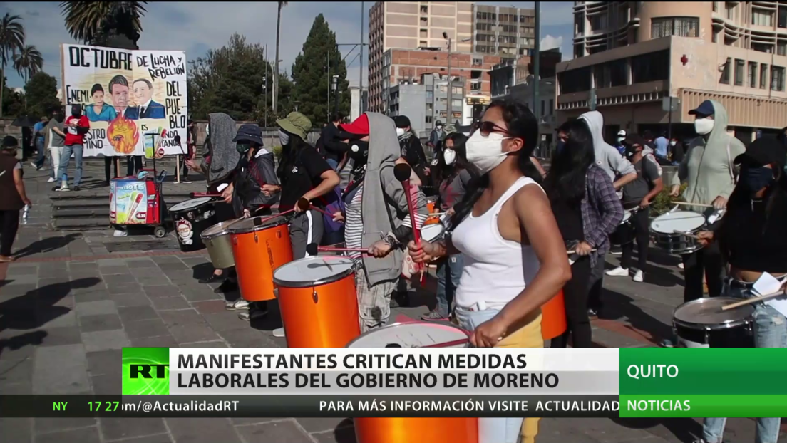 Ecuador: Manifestantes critican medidas laborales del Gobierno de Lenín Moreno