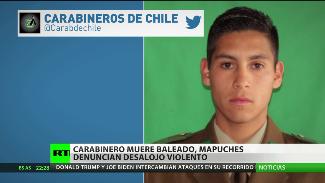 Chile: Un carabinero muere en una "emboscada" y los mapuches denuncian los desalojos violentos