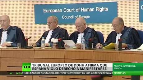 El Tribunal Europeo de DD. HH. afirma que España violó el derecho a manifestarse