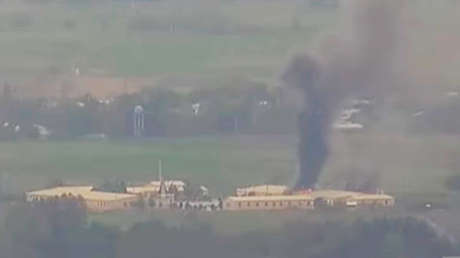 Armenia publica un video de la destrucción de un depósito de petróleo de Azerbaiyán (VIDEO)