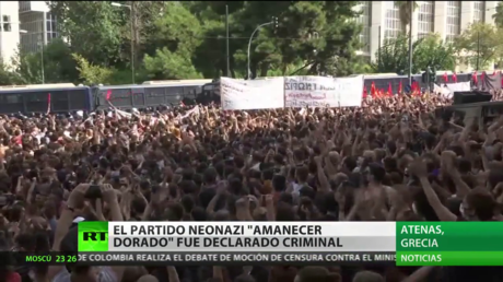 La Justicia griega declara al partido de extrema derecha Amanecer Dorado como organización criminal