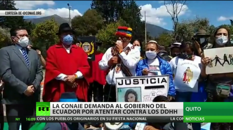 La Conaie demanda al Gobierno de Ecuador por atentar contra los derechos humanos