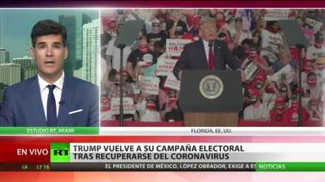 Trump vuelve a su campaña electoral tras recuperarse del coronavirus