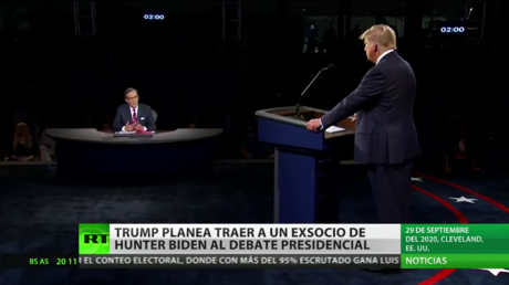 Trump planea llevar a un exsocio de Hunter Biden al último debate presidencial