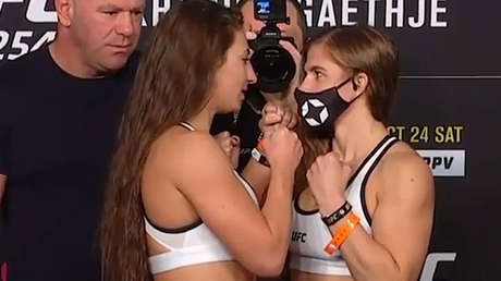 VIDEO: La rusa Liana Jojua recibe un brutal codazo que le corta la nariz y cae por nocaut técnico en el UFC 254