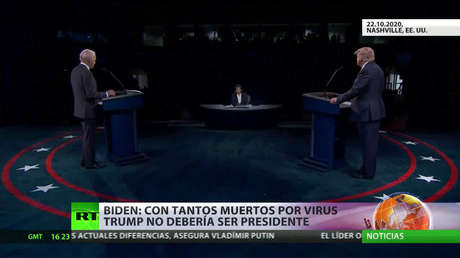 Trump y Biden exponen sus visiones en el último debate presidencial