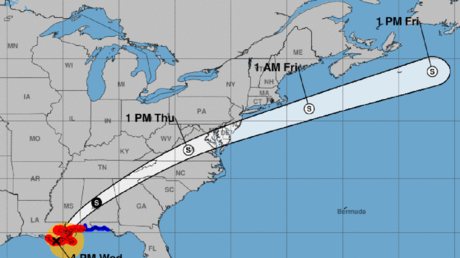 El huracán Zeta toca tierra en el estado de Luisiana con fuertes vientos de categoría 2