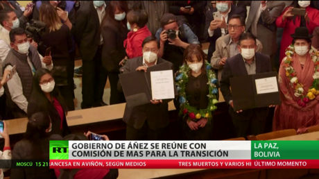 Bolivia: Gobierno de Jeanine Áñez se reúne con una comisión del MAS para la transición del poder