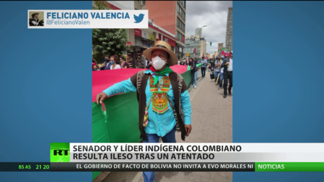 Un senador y líder indígena colombiano explica cómo salió ileso de un atentado