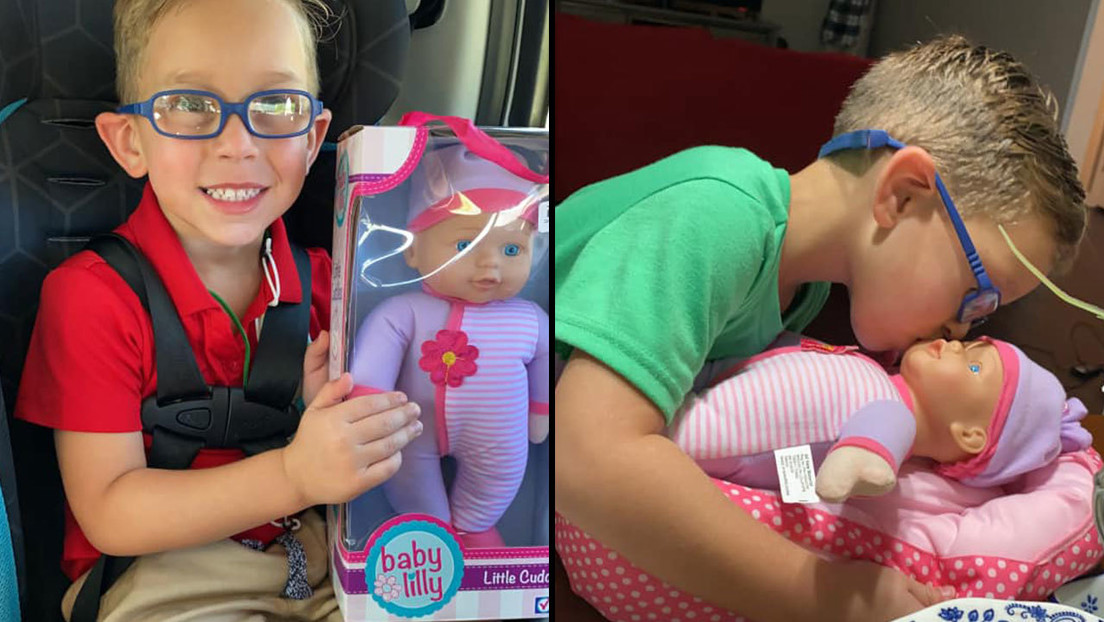 FOTOS: Un niño pide de regalo una muñeca para "ser un gran padre" y conmueve a los internautas