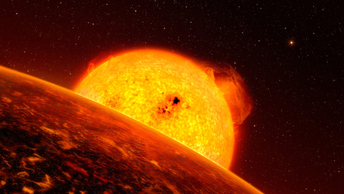 Identifican un exoplaneta donde soplan vientos supersónicos y llueven rocas sólidas sobre océanos de magma