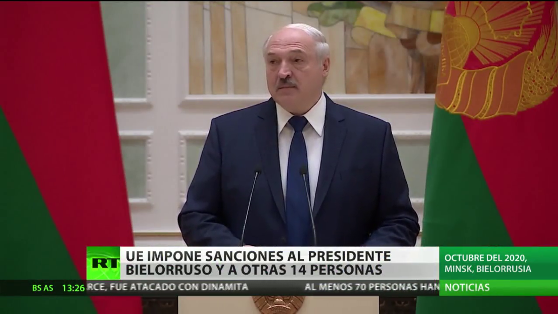 La UE impone sanciones al presidente de Bielorrusia y a otras 14 personas
