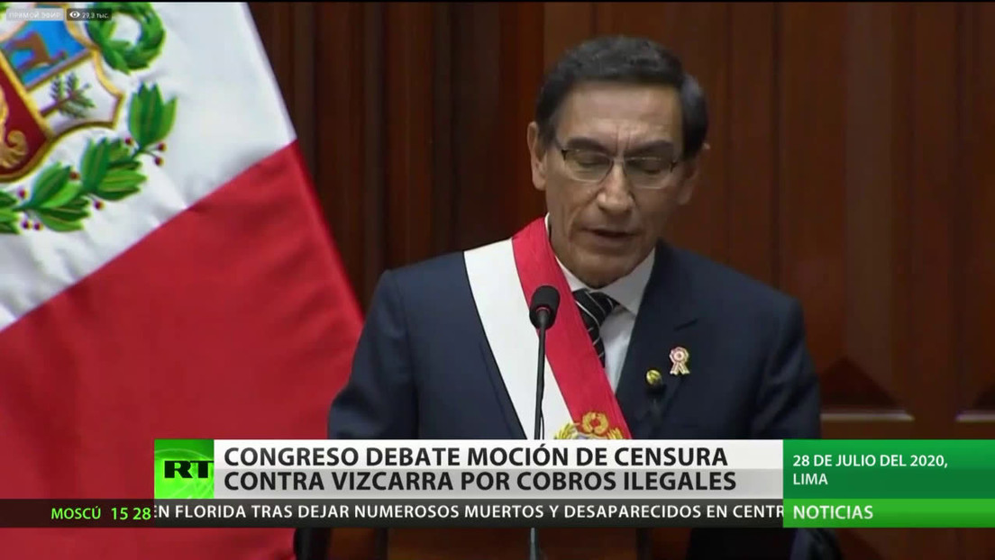 Perú: El Congreso debate la moción de censura contra Vizcarra por cobros ilegales