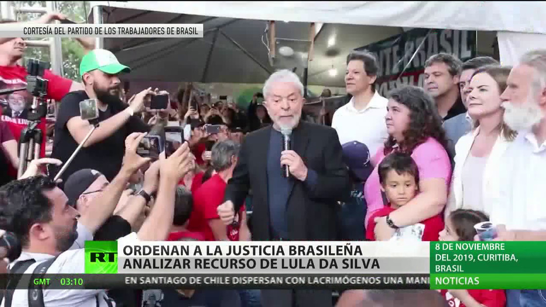 Tribunal Supremo de Brasil ordena analizar el recurso interpuesto por Lula da Silva