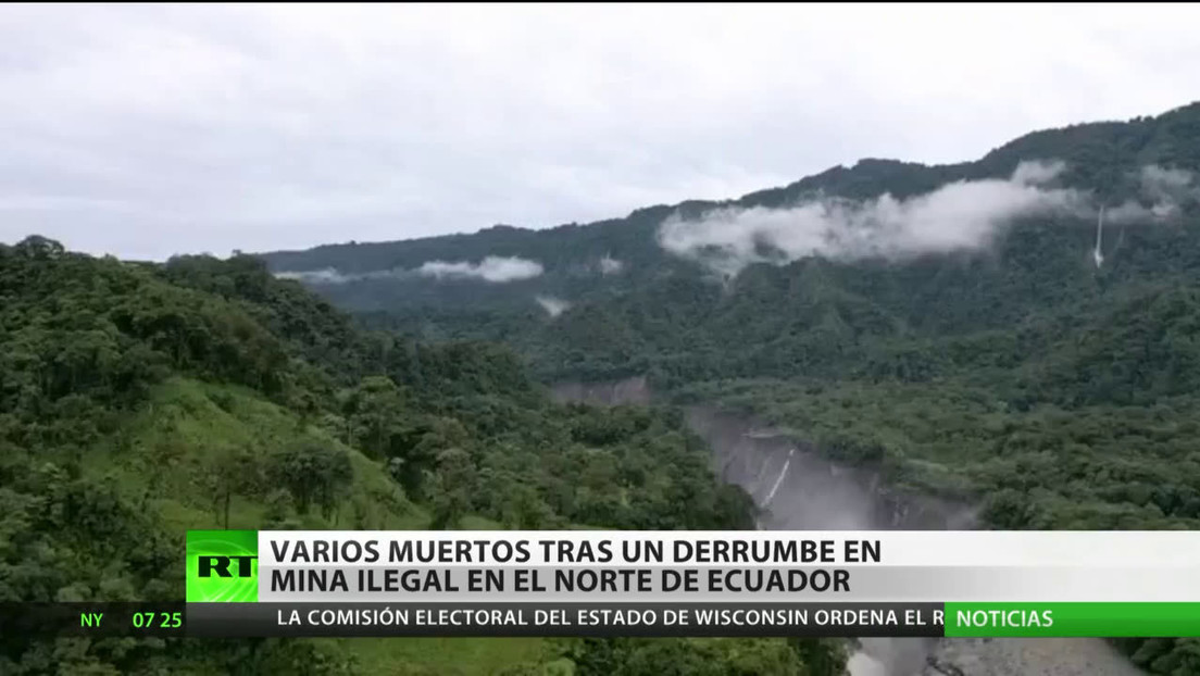 Al menos cinco personas fallecen en el derrumbe de una mina ilegal en Ecuador